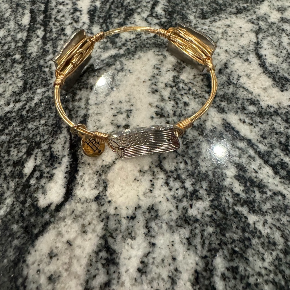Bourbon and Bowties bangle American Flag